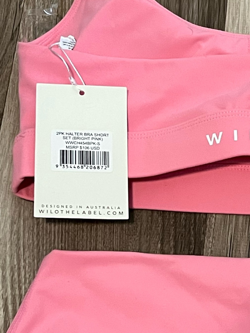Pink Women's Sports Bra & High-Waist Bike Shorts Set - Brand: - Picture 3 of 3